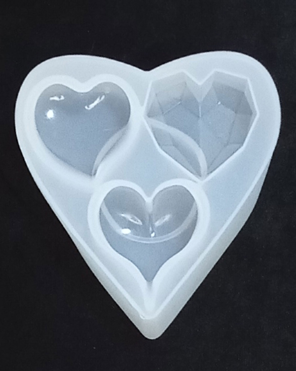 Molde corazón 3 formas