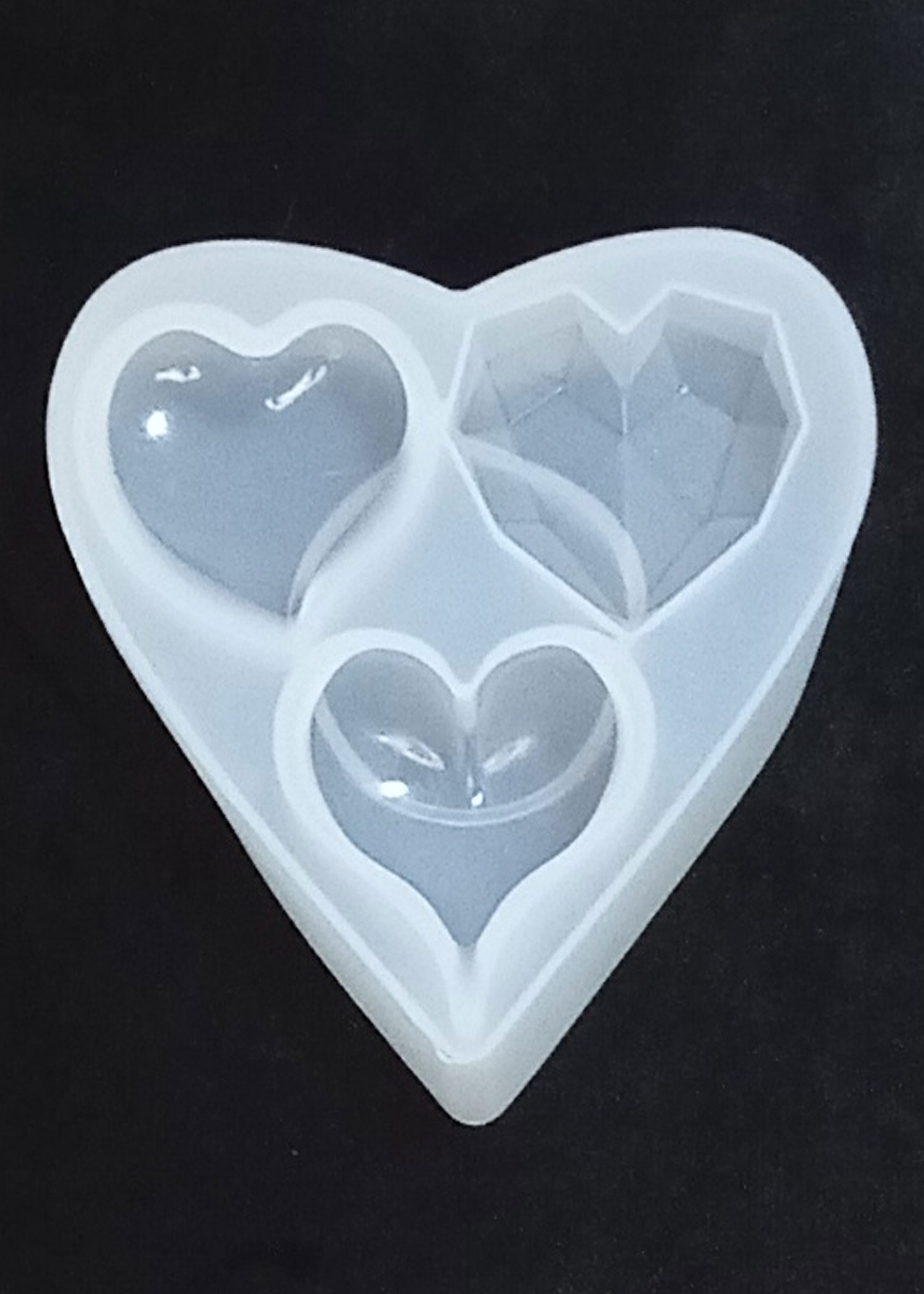 Molde corazón 3 formas
