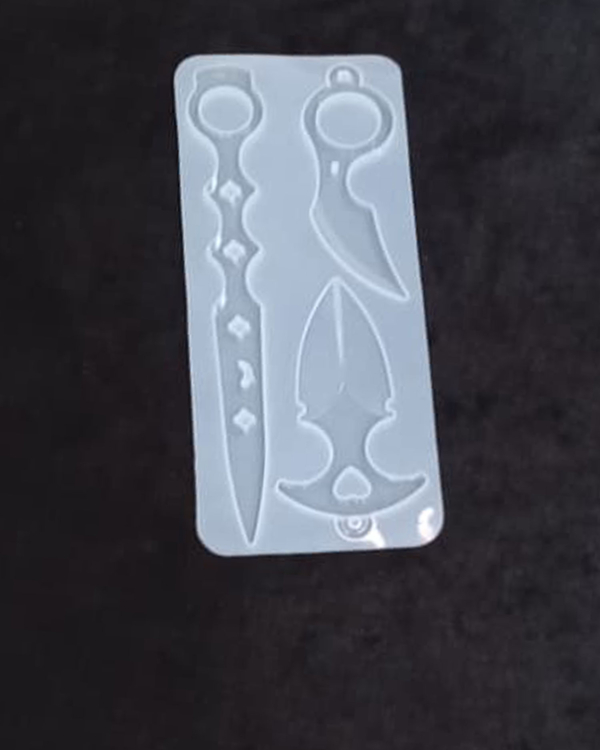 Molde kunai  autodefensa 3 formas