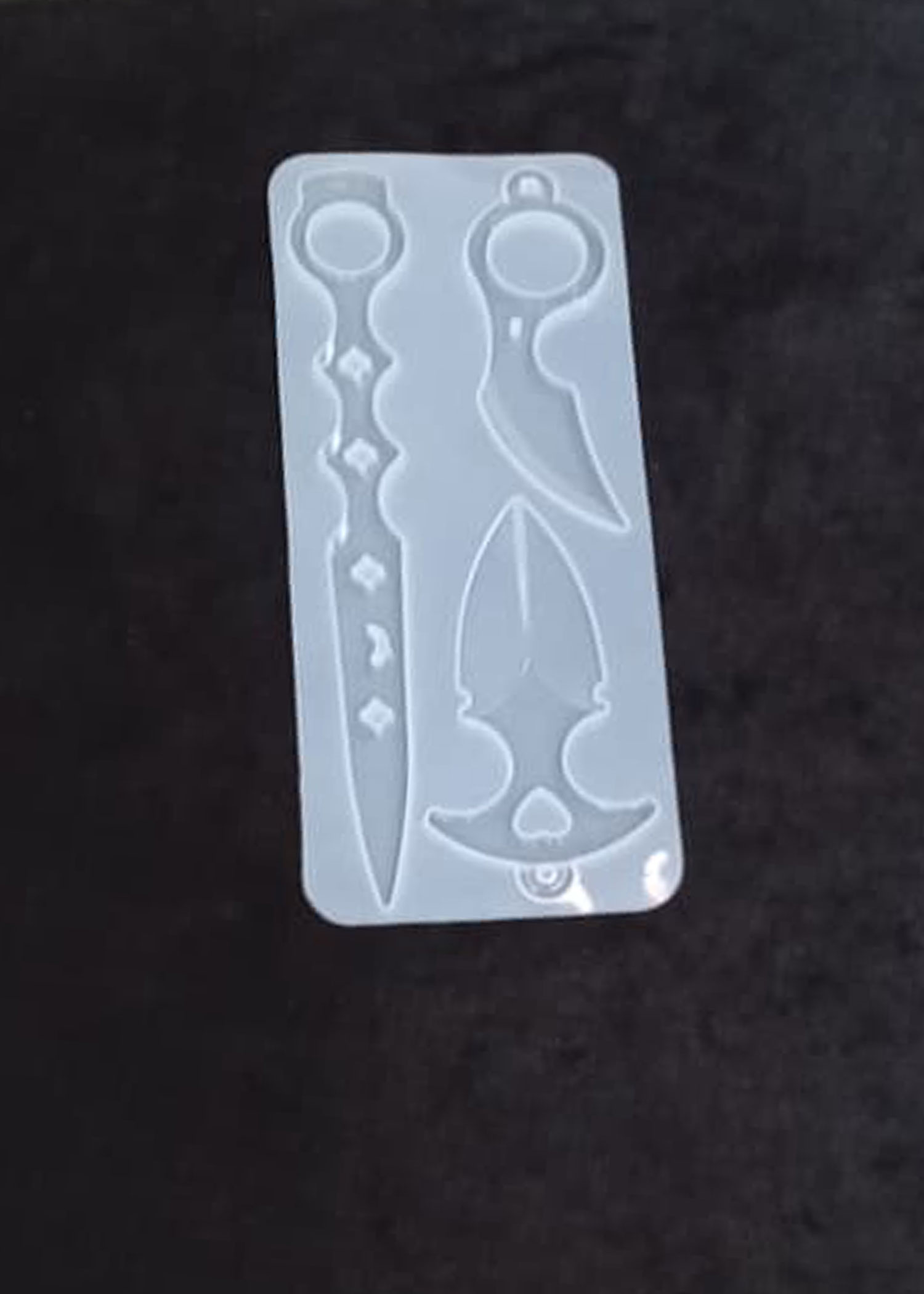 Molde kunai autodefensa 3 formas