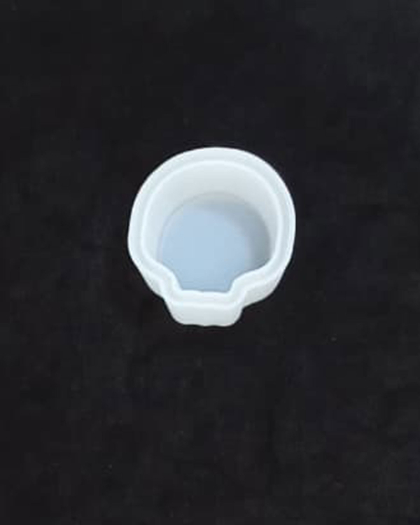 Molde silicona maceta forma concha
