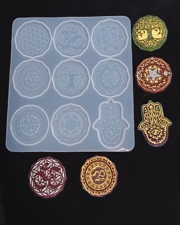 Molde popsocket 9 chakras