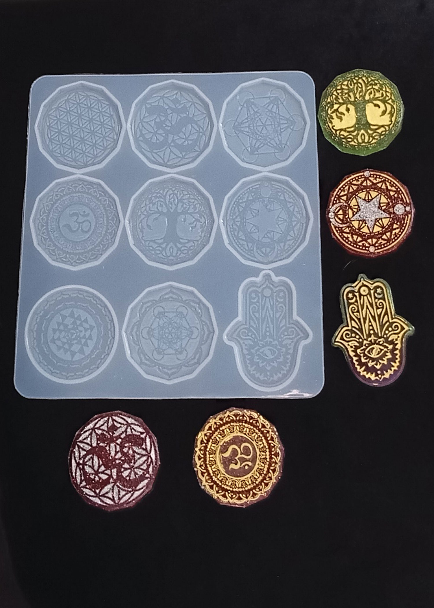 Molde popsocket 9 chakras