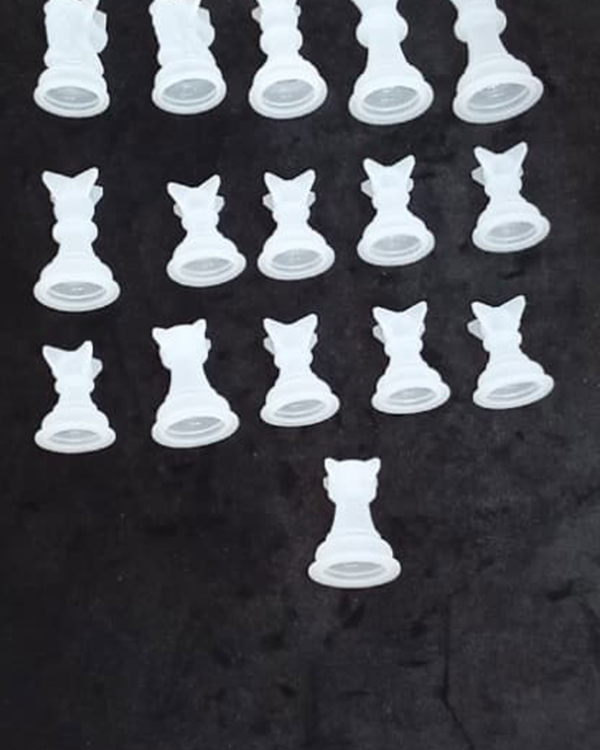 Molde silicona juego de ajedrez 16 piezas