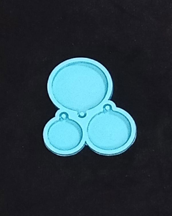 Molde triple medalla circulo