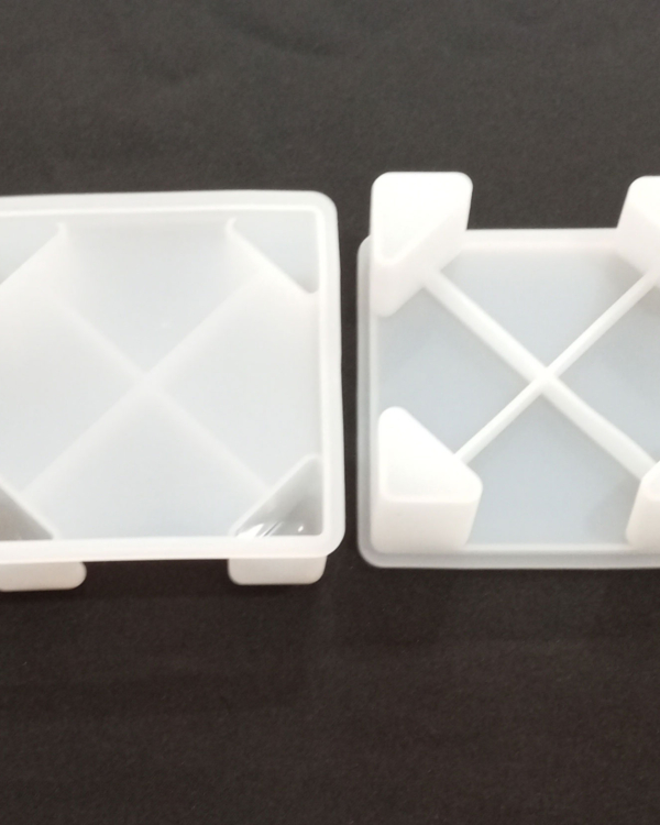 Molde porta posavasos hexagonal
